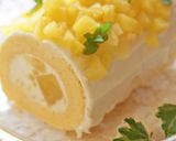 宝石パインとココナッツのロールケーキ作り方36写真