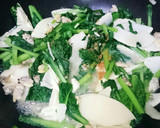小松菜とあさりの炒め煮☆バター醤油風味♥作り方5写真