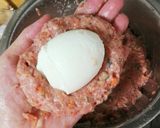 とろり♥半熟卵入りのハンバーグ‼作り方4写真