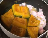 かぼちゃとゴーヤの煮物作り方3写真