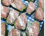 簡単☆ピーマンの肉詰め☆ハンバーグ作り方4写真
