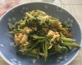 弁当のおかず☆豆苗と卵の焼肉のタレ炒め作り方4写真