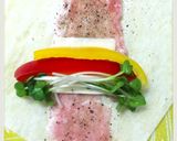 レンジで簡単☆豚肉のチーズパプリカロール作り方3写真
