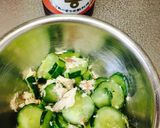 調味料1つで簡単！塩鯖と胡瓜の酢の物♡作り方2写真