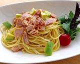 サラダサーモンを使用したパスタ作り方4写真