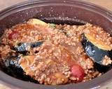 簡単！ナスとミニトマトのあっさりひき肉煮作り方4写真