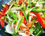 豚レバーと野菜のケチャップ炒め作り方4写真