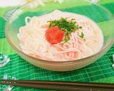 夏に♪冷やしたらこ豆乳素麺作り方3写真