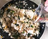 ツナ コーン ほうれん草のバター醤油焼飯作り方4写真