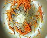 豆苗とにんじんのマスタードマヨ醤油炒め作り方4写真