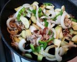 なすの肉みそ 豚バラ キムチ炒め作り方2写真