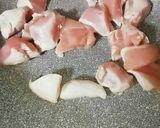 とり肉の味噌炒め作り方1写真