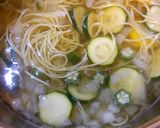 七夕ver.素麺風玉子とうふ入りスープ♪作り方5写真