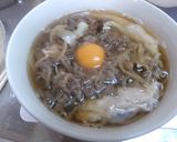 とろ玉牛肉和そば作り方6写真