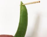 スナップえんどう 超簡単筋取り！！作り方1写真