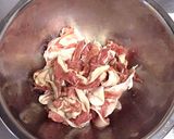 豚肉のあんからめ作り方1写真