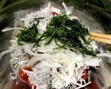 夏はサッパリ！らっきょ酢の冷製パスタ作り方3写真