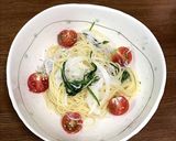 夏はサッパリ！らっきょ酢の冷製パスタ作り方4写真