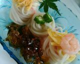 七夕に　そうめんのめんつゆジュレ和え作り方3写真
