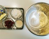 クランベリー&クリームチーズのクッキー作り方1写真