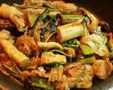 サムライ特製 鶏皮味噌炒め丼❤作り方3写真