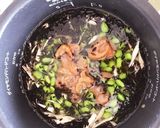 夏に♪梅とひじき枝豆の炊き込みご飯作り方5写真