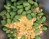竹輪ととうもろこしと枝豆のかき揚げ作り方1写真