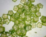 ♥料亭の味ﾈﾊﾞﾈﾊﾞオクラの卵焼き♥作り方2写真