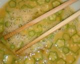 ♥料亭の味ﾈﾊﾞﾈﾊﾞオクラの卵焼き♥作り方3写真