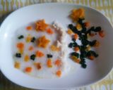 簡単離乳食初期☆七夕がゆ～クリスマスも～作り方16写真