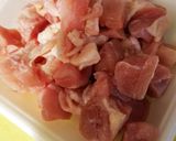 とりもものきのこアスパラ炒め作り方1写真