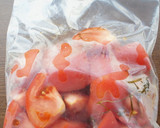 ごま油の効いた、トマトのさっぱり漬け作り方1写真