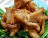 鶏皮のガラムマサラ炒め作り方16写真