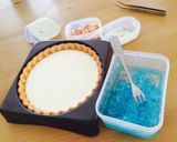 七夕⭐️レアチーズ〜天の川で待ち合わせ〜作り方8写真