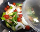 夏野菜と鶏肉☆即席和風カレー作り方3写真