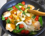 夏野菜と鶏肉☆即席和風カレー作り方4写真