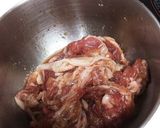 くたくた茄子と豚こまのとろみ生姜焼き作り方1写真