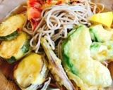 夏野菜天のぶっかけそば作り方8写真