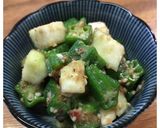 簡単！夏野菜で☆和え物☆なす☆オクラ作り方5写真
