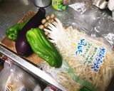 野菜たっぷり太うどん炒め作り方1写真