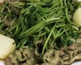 豚肉と豆苗のジェノベーゼ作り方8写真