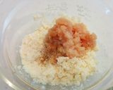 モロヘイヤとおから明太のチーズ焼きポテト作り方3写真