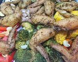 手羽先と野菜のスパイシーオーブン焼き作り方4写真