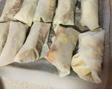 納豆と新じゃがの揚げない春巻き作り方4写真