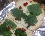 大葉とごま油のトーストピザ作り方1写真