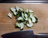豆腐とズッキーニのシンプル炒飯作り方2写真