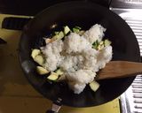 豆腐とズッキーニのシンプル炒飯作り方5写真
