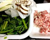 ご飯すすむ♪空心菜と豚バラ炒め作り方1写真