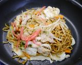簡単！焼きそばリメイク☆モダン焼き作り方1写真