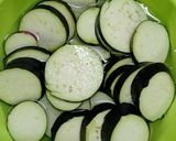 常備菜☆ズッキーニと長なすのさっぱり漬け作り方3写真